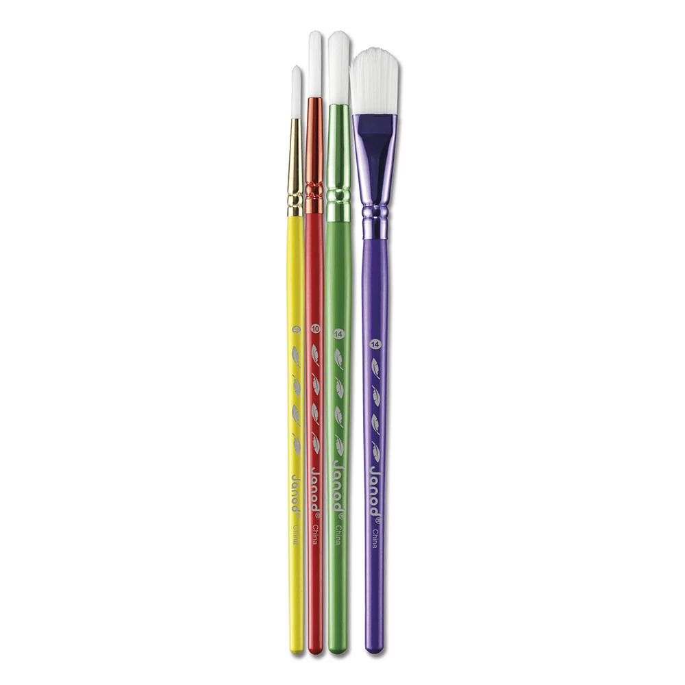 Janod | Penseel Synthetisch Penselenset 4-pack 