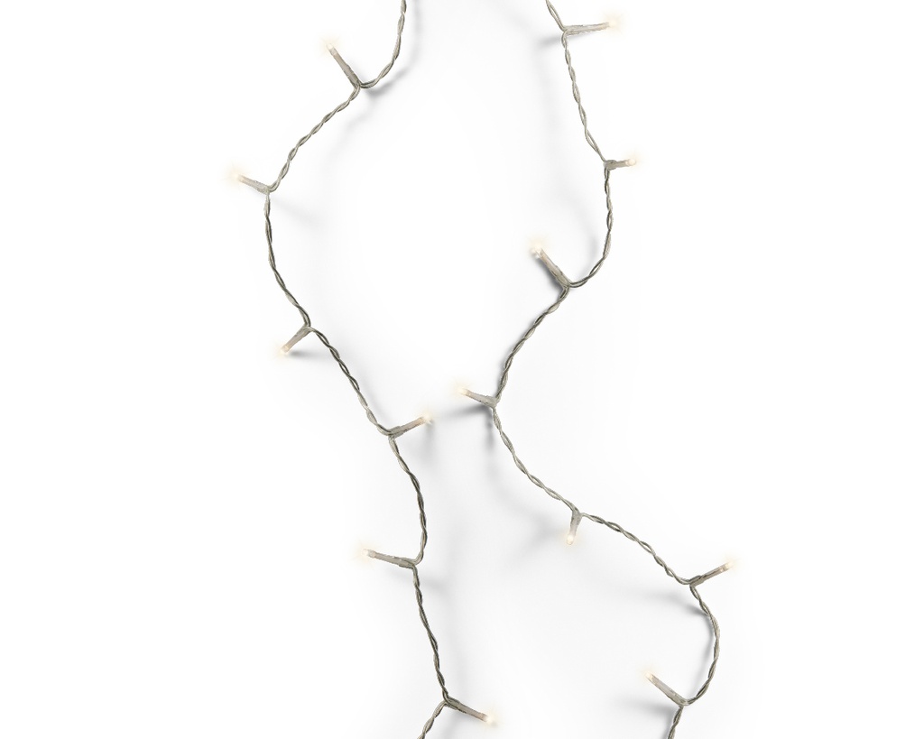 Lumineo | Verlichting LED Basic Lights In/Outdoor 240 Leds Warm Wit Snoer Transparant 18m +5m Aanloopsnoer Dimmer IP44 Adapter