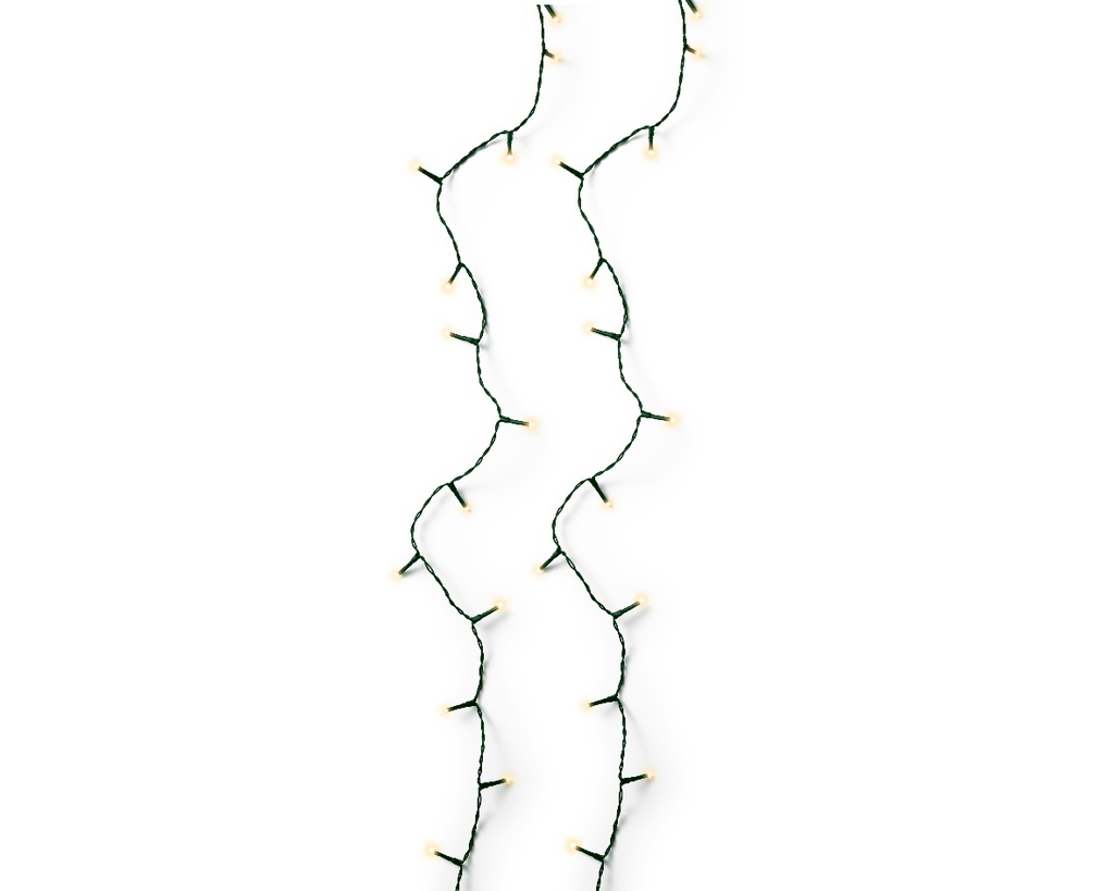 Kaemingk | Verlichting Basic Sparkle Lights In/Outdoor 240 Leds Soft Gold Snoer Groen 24m + 5m Aanloopsnoer 