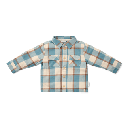 Little Dutch | Hemd Boys Forest Friends Stone Blue Check