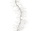 Lumineo | Verlichting Cluster Micro Lichtsnoer In/Outdoor  1440 Leds Warm Wit Snoer Zilver 9m + 5m Aanloopsnoer 8 Functies