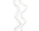 Lumineo | Verlichting Micro Lichtslinger Indoor 40 Leds Klasiek Warm Snoer Zilver 1,95m Batterij (niet inbegrepen)