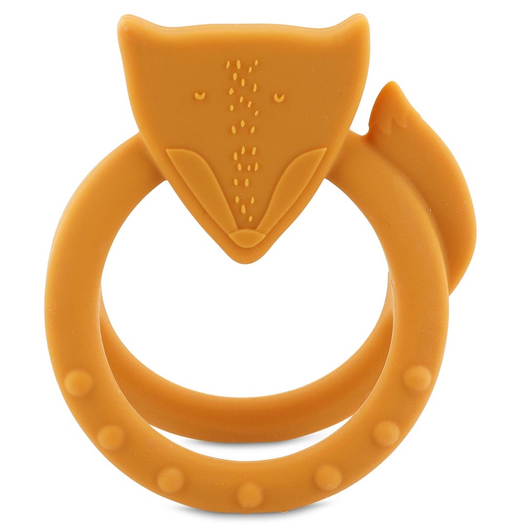 Trixie | Bijtring Mr. Fox Silicone Oranje