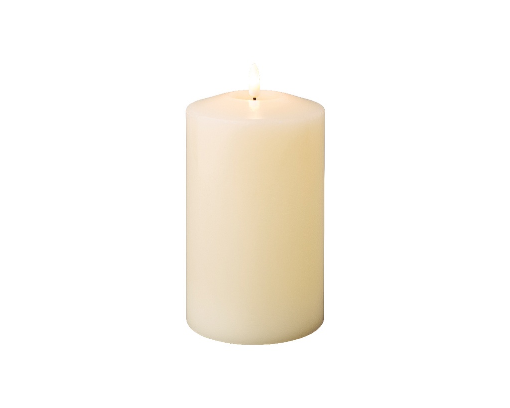 Lumineo | Kaars Led Kerkkaars Wax Indoor Wit Batterij (niet inbegrepen)