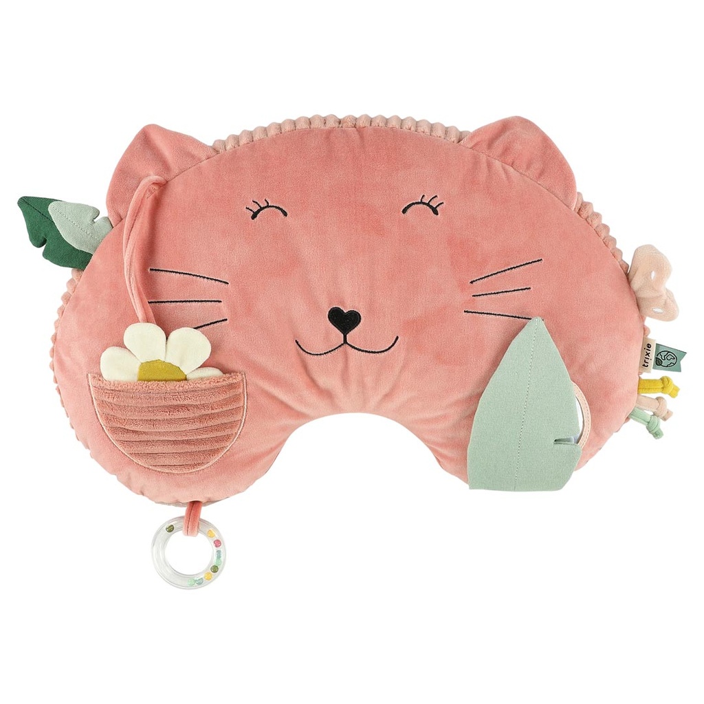 Trixie | Tummy Time Kussen Mrs. Cat Roze