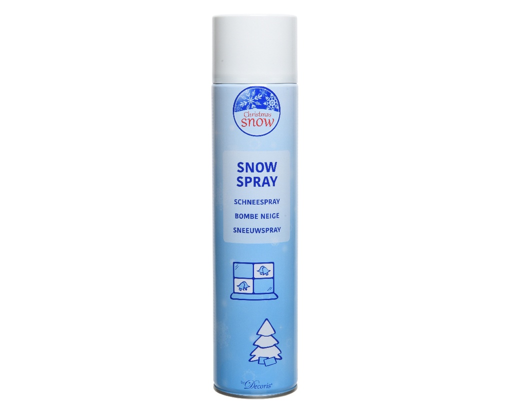 Decoris | Sneeuwspray Wit Ø6,5x28,5cm 