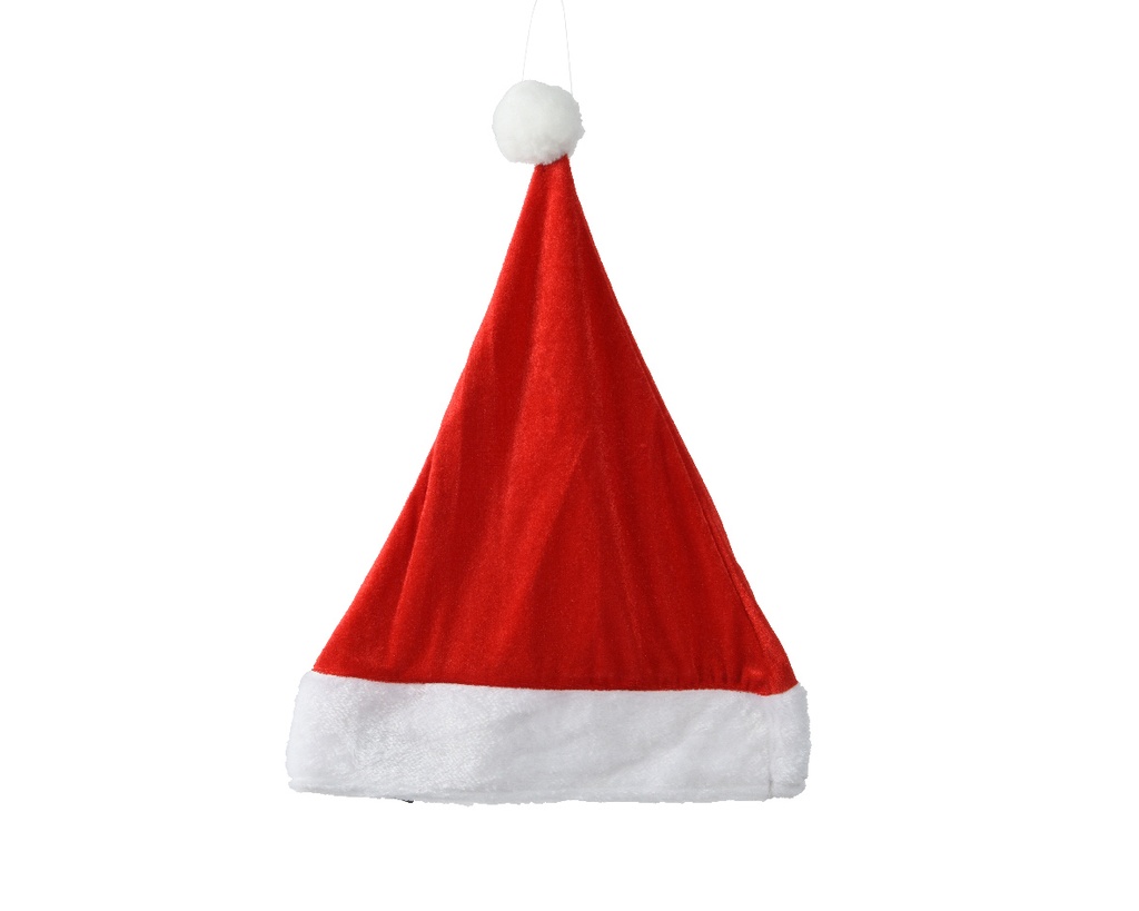 Kaemingk | Kerstmuts Polyester Wit/Rood30x40cm