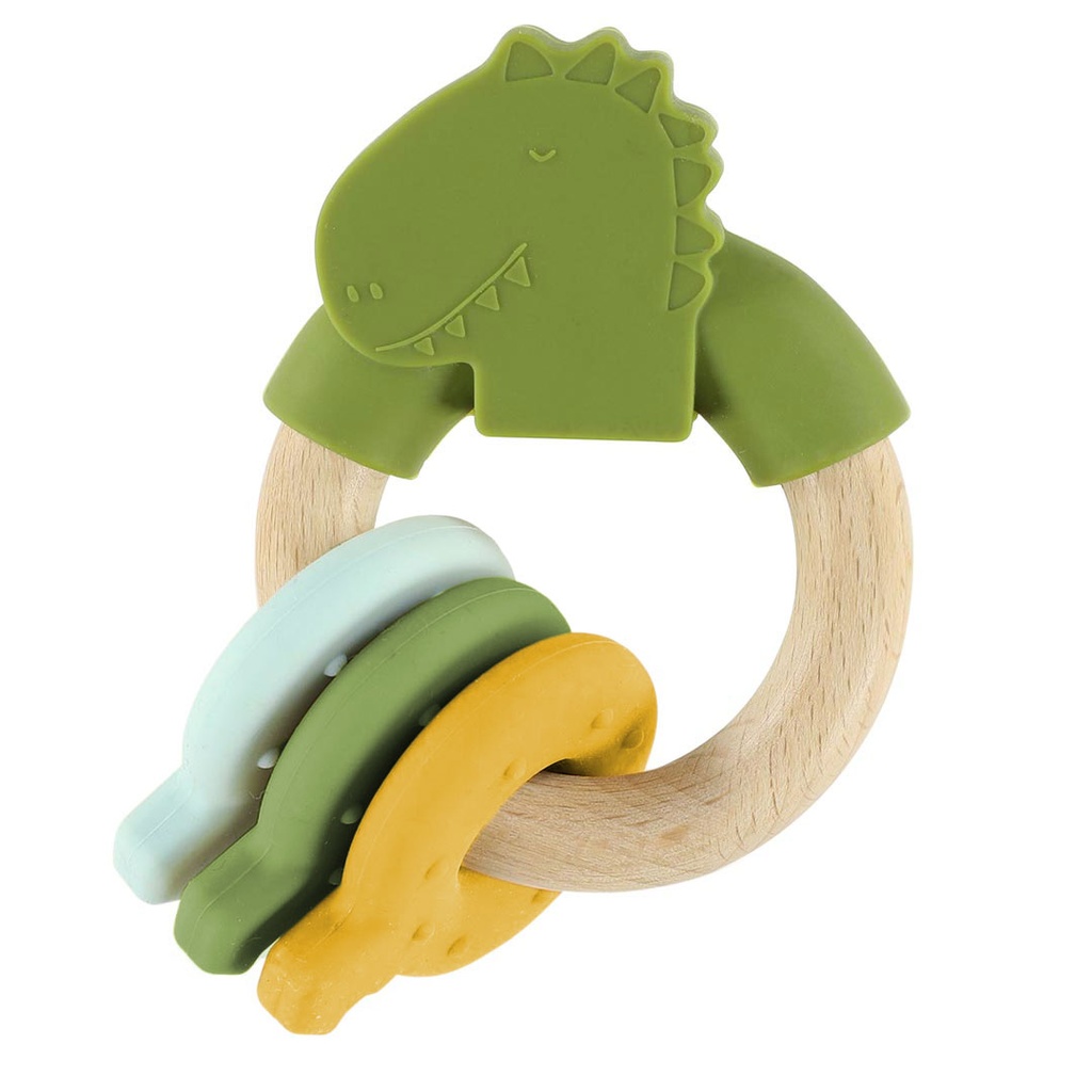 Trixie | Rammelaar Mr. Dino Hout/Silicone Groen