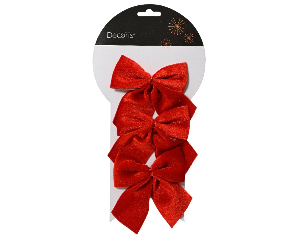 Kaemingk | Strik Polyester Kerstrood 3-pack