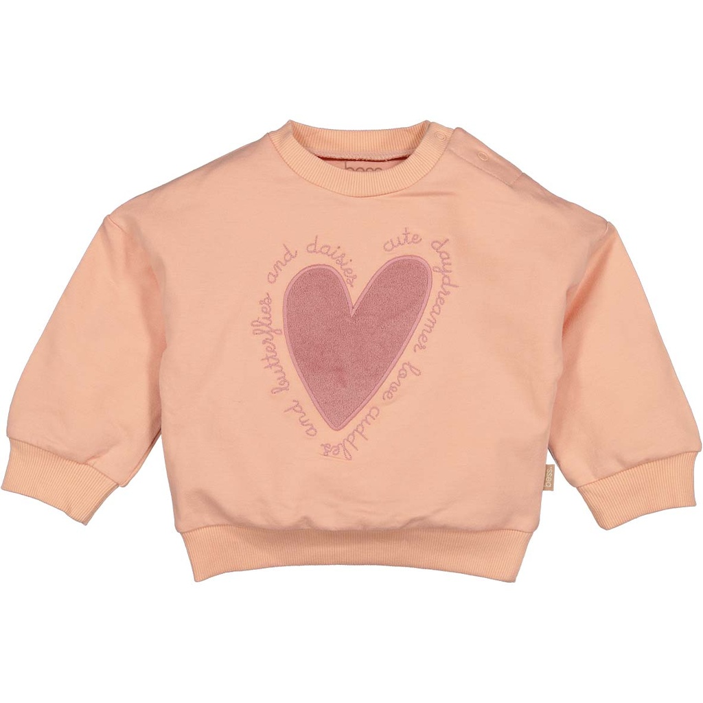 Bess | Pull Girls Heart Powder Pink