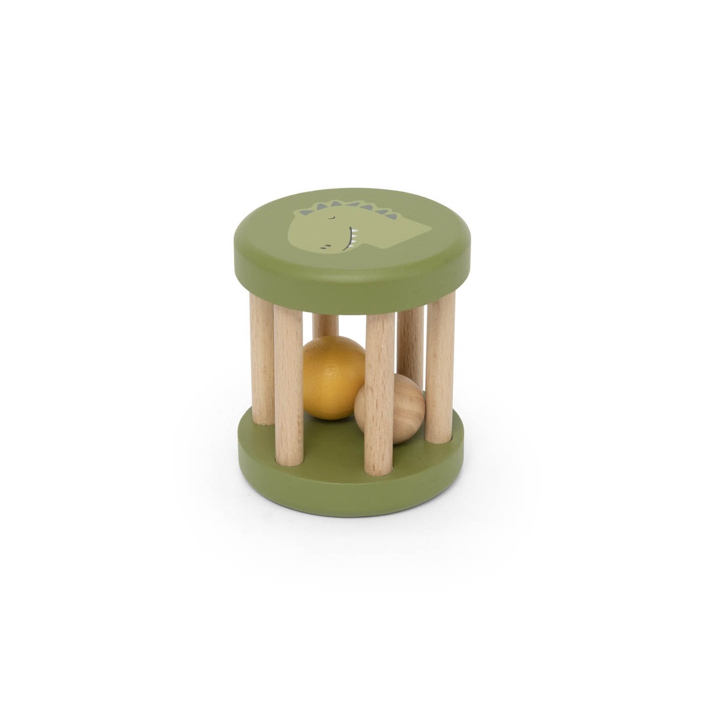 Trixie | Rolling Rattle Hout Mr. Dino Groen