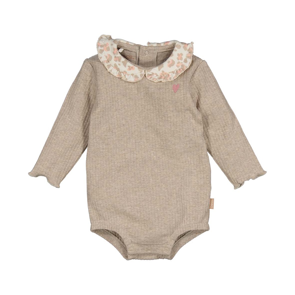 Bess | Body Girls Collar Rib Sand