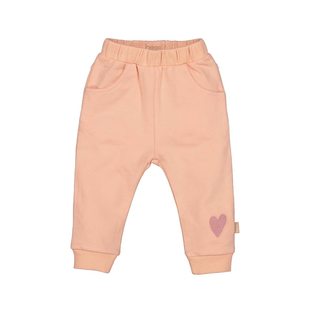 Bess | Broek Girls Little Heart Powder Pink
