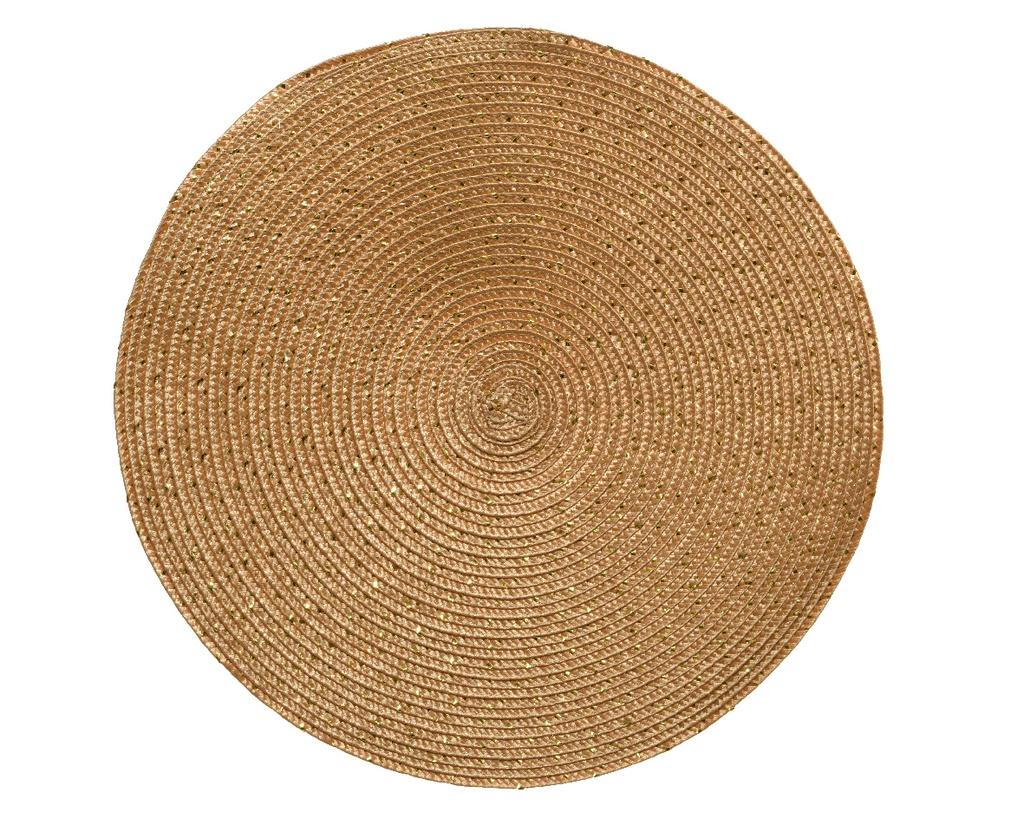 Kaemingk | Placemat Spiraalmotief Goud Ø38cm