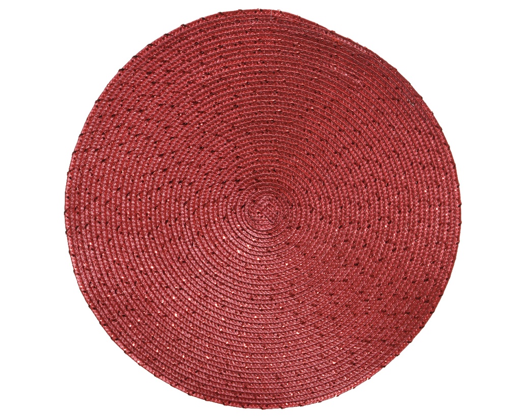 Kaemingk | Placemat Spiraalmotief Rood Ø38cm