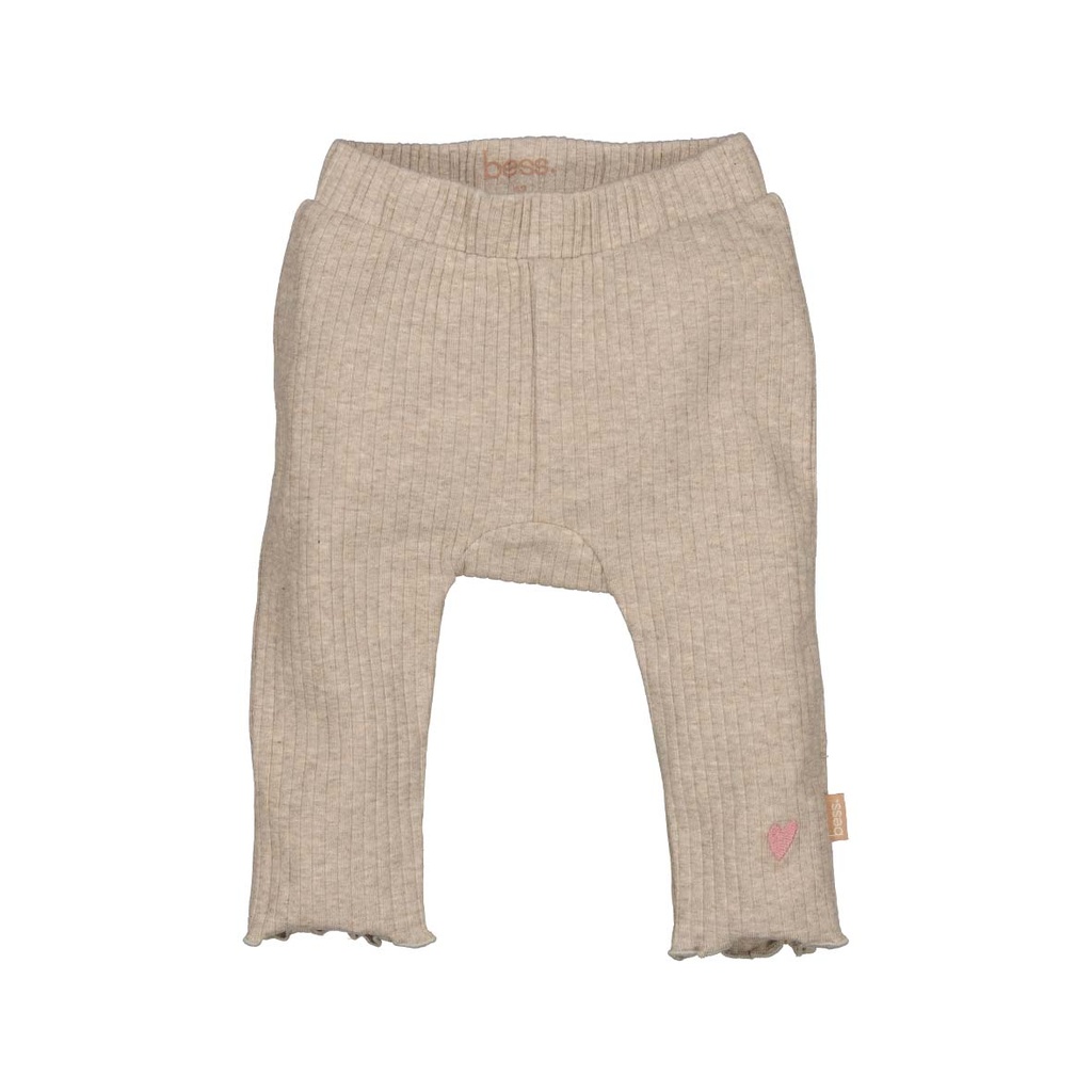 Bess | Legging Girls Rib Sand