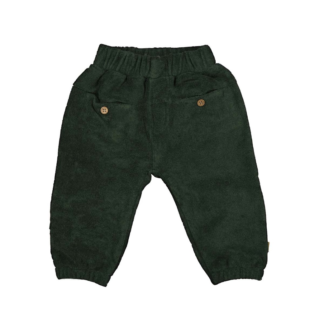 Bess | Broek Boys Towelling Green 