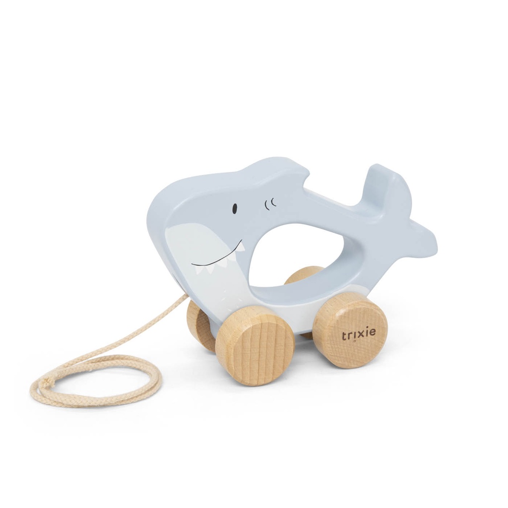 Trixie | Trekfiguur Mr. Shark Hout Grijs