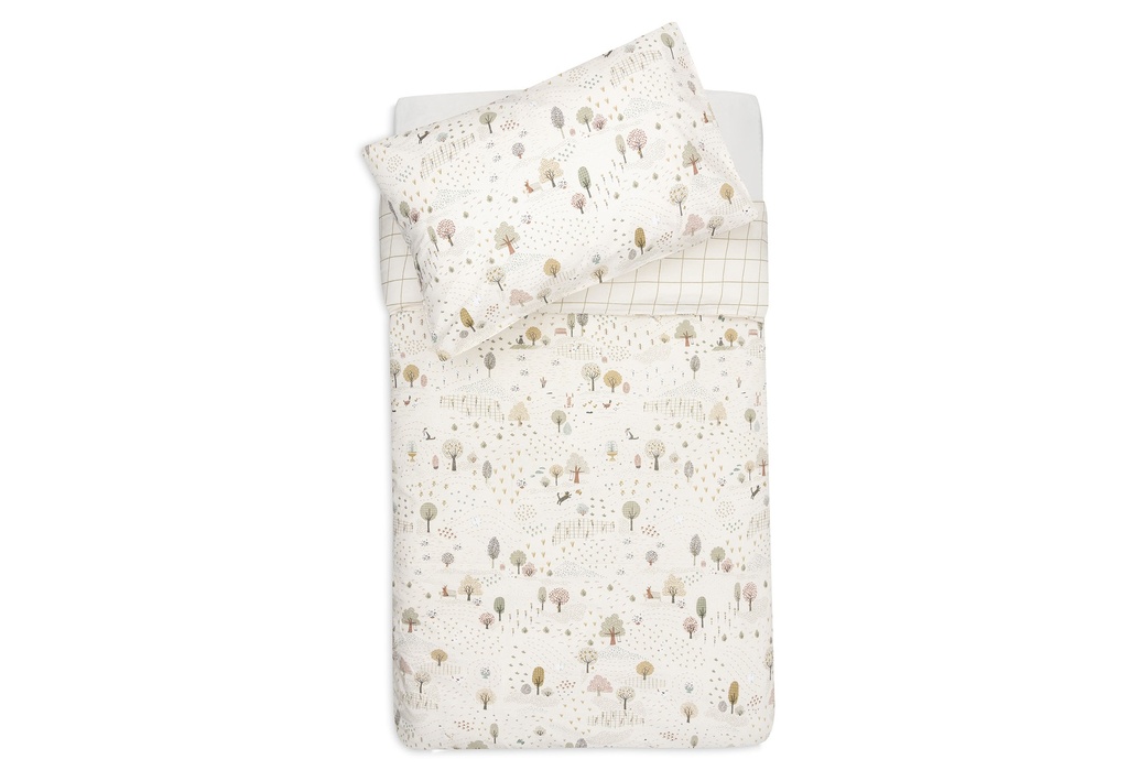 Jollein | Dekbedovertrek Tiny Park met Sloop 100x140cm