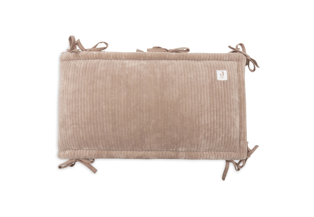 Jollein | Parkbumper Cloudy Rib Milky Coffee Zand 180x30cm