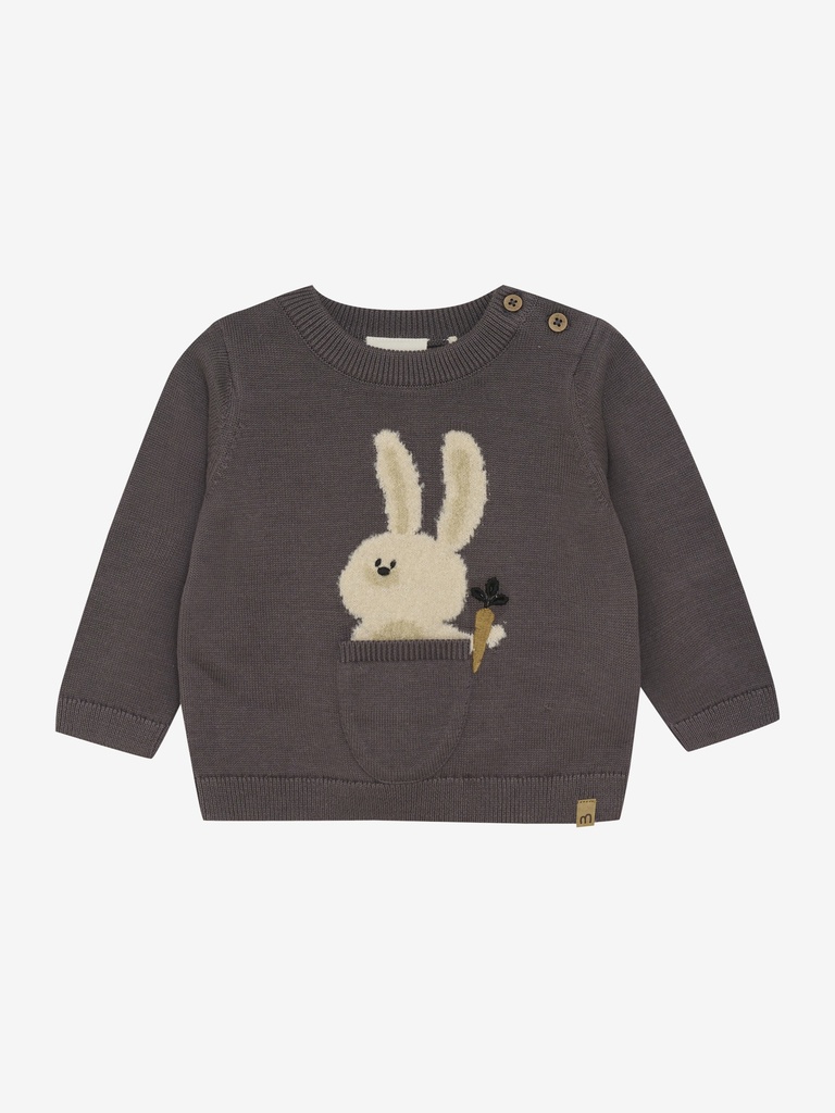 Minymo | Pull Boys Knit Dark Gull Grey