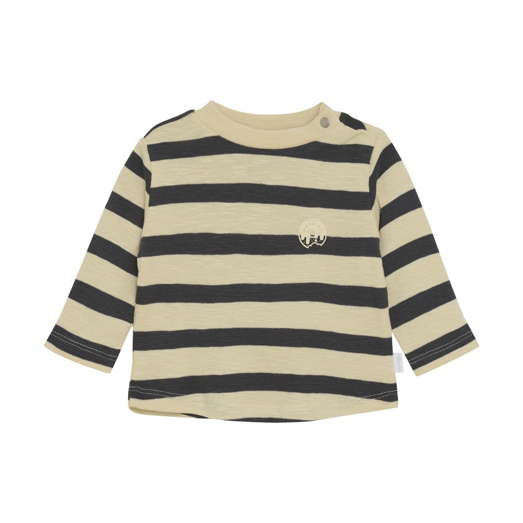 Noppies | T-shirt Boys Safa Longsleeve Stripe Pattern Wood Ash