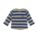 Noppies | T-shirt Boys Safa Longsleeve Stripe Pattern Glowing Blue