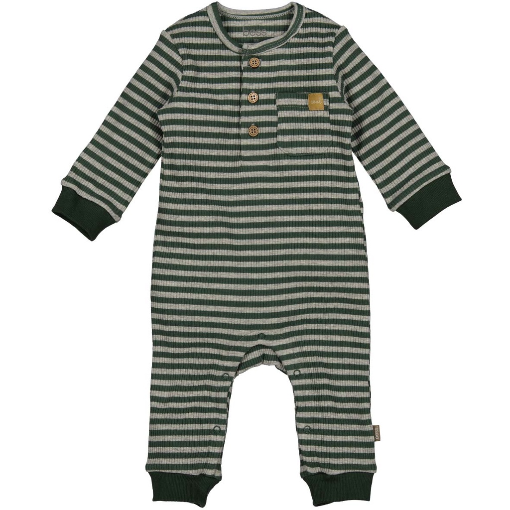 Bess | Kruippak Boys Striped Green