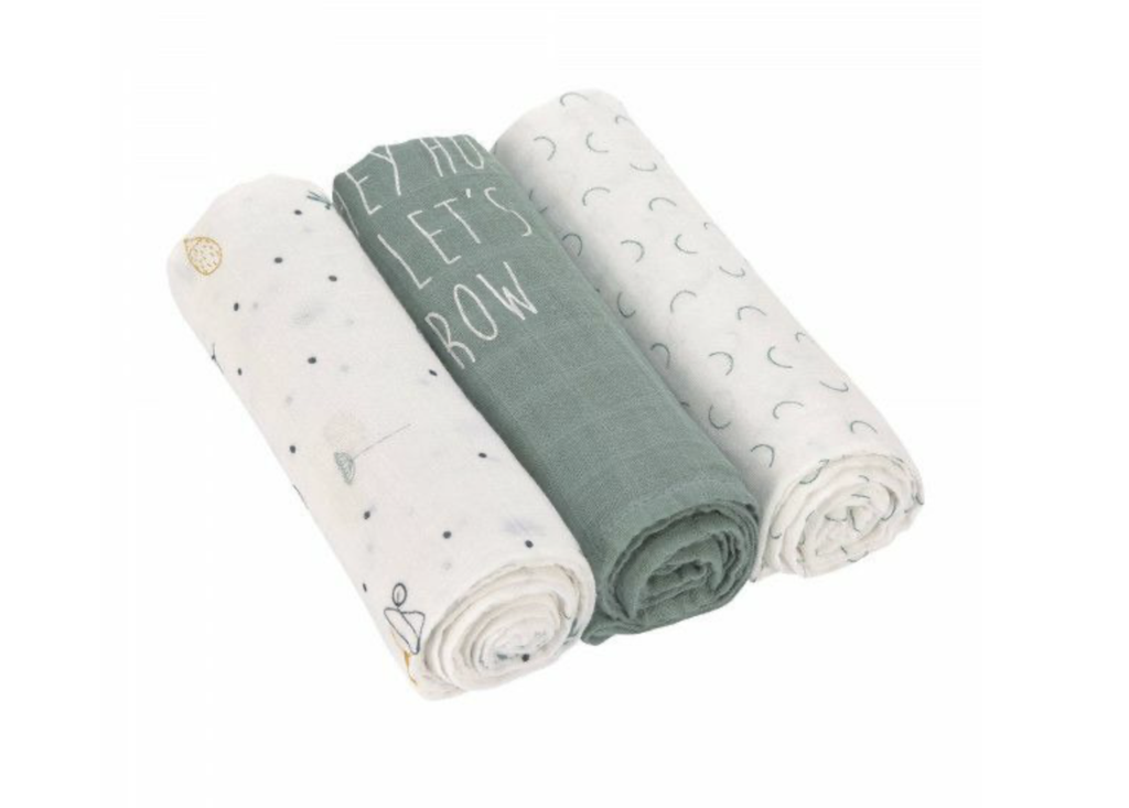 TETRA DOEK, 80x80cm, L, Garden Explorer, boys, bamboevezel, Heavenly Soft Swaddle L, L, 3 stuk(s), 2020