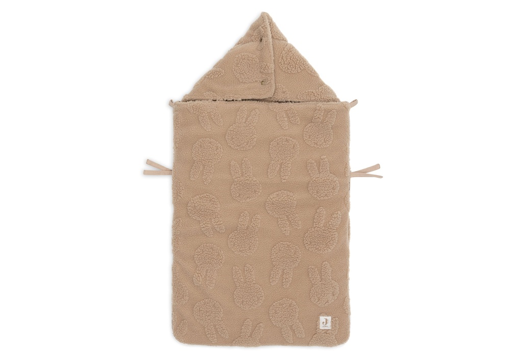 Jollein | Voetenzak Group 0+ 3/5punts Gordel Miffy Jacquard Teddy Biscuit Bruin