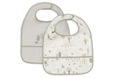 Jollein | Slabbetje Tiny Park Waterproof Velcrosluiting 2-pack