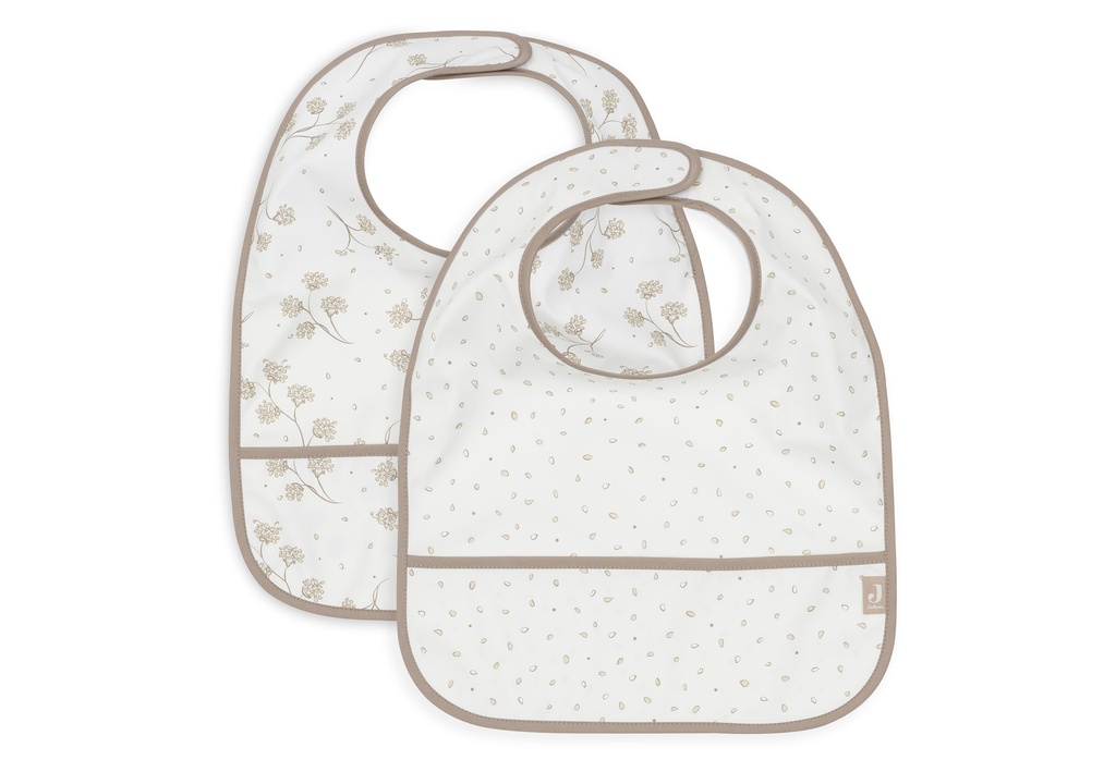 Jollein | Slabbetje Leafy Dreams Waterproof Velcrosluiting   2-pack