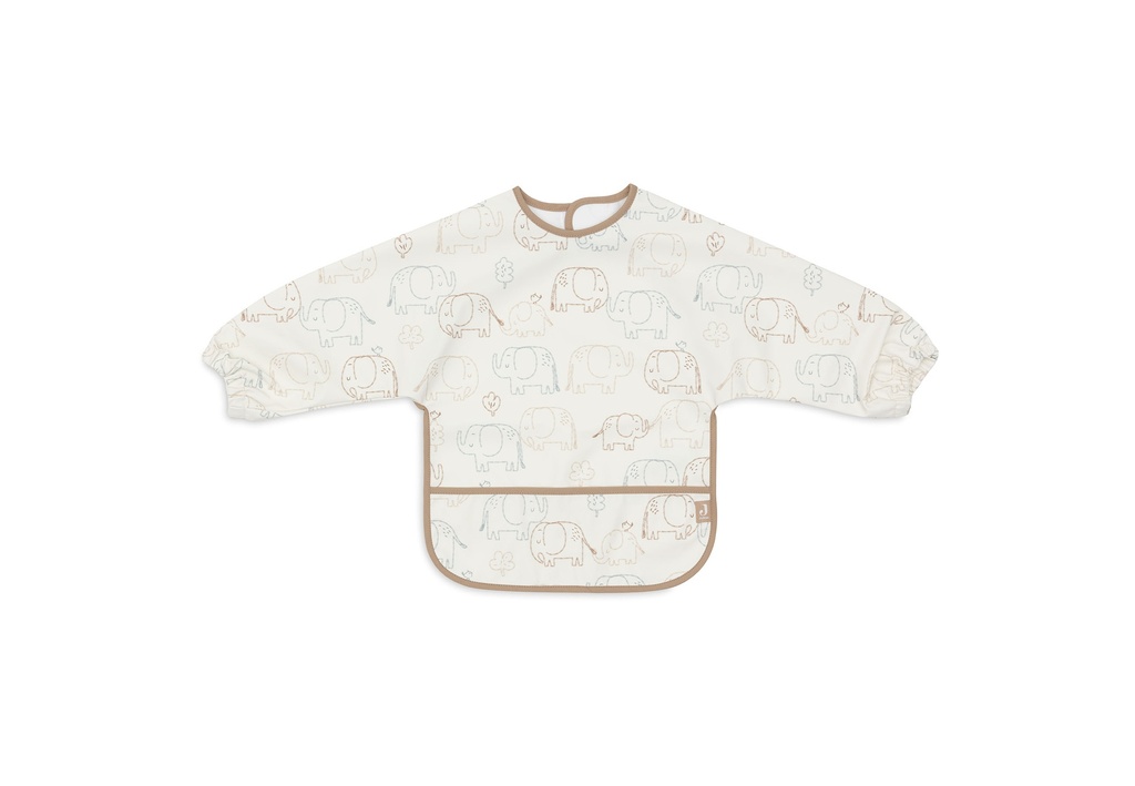Jollein | Slabbetje Elephant Tales met Mouwen Waterproof