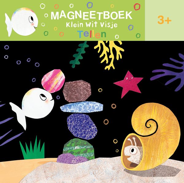 Clavis | Boek Klein Wit Visje Magneetboekje Tellen - Guido Van Genechten