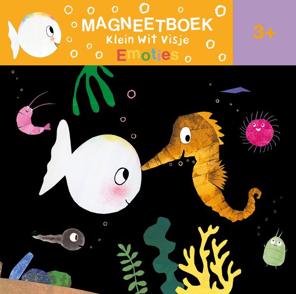 Clavis | Boek Klein Wit Visje Magneetboekje Emoties - Guido Van Genechten