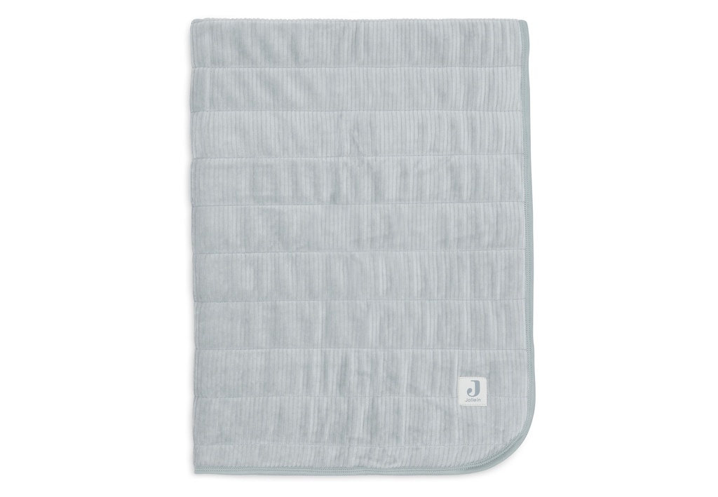 Jollein | Deken Wieg Velvet Rib Sea Green Groen 75x100cm