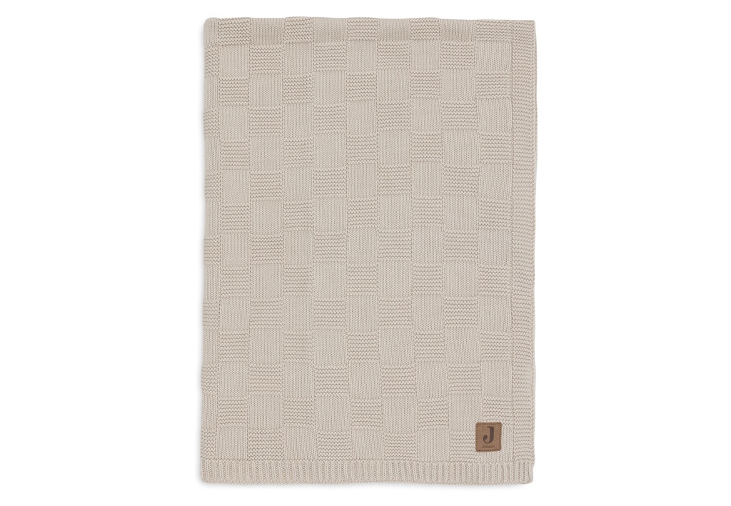 Jollein | Deken Ledikant Box Knit Warm Sand 100x150cm