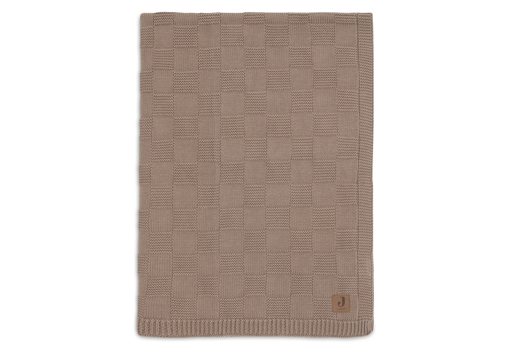 Jollein | Deken Ledikant Box Knit Milky Coffee 100x150cm
