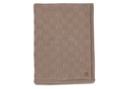 Jollein | Deken Wieg Box Knit Milky Coffee/Velvet 75x100cm