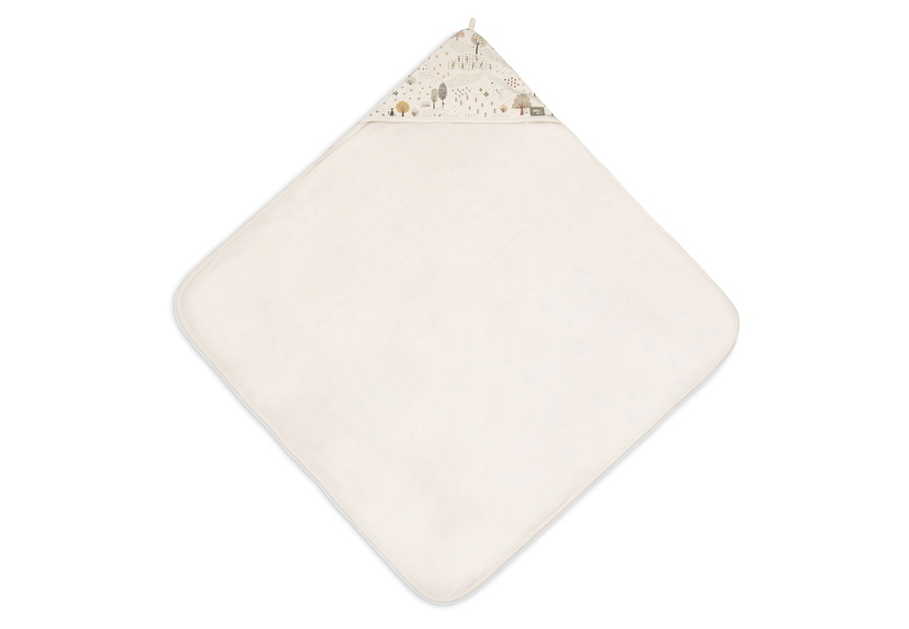 Jollein | Badcape Tiny Park Ecru 75x75cm