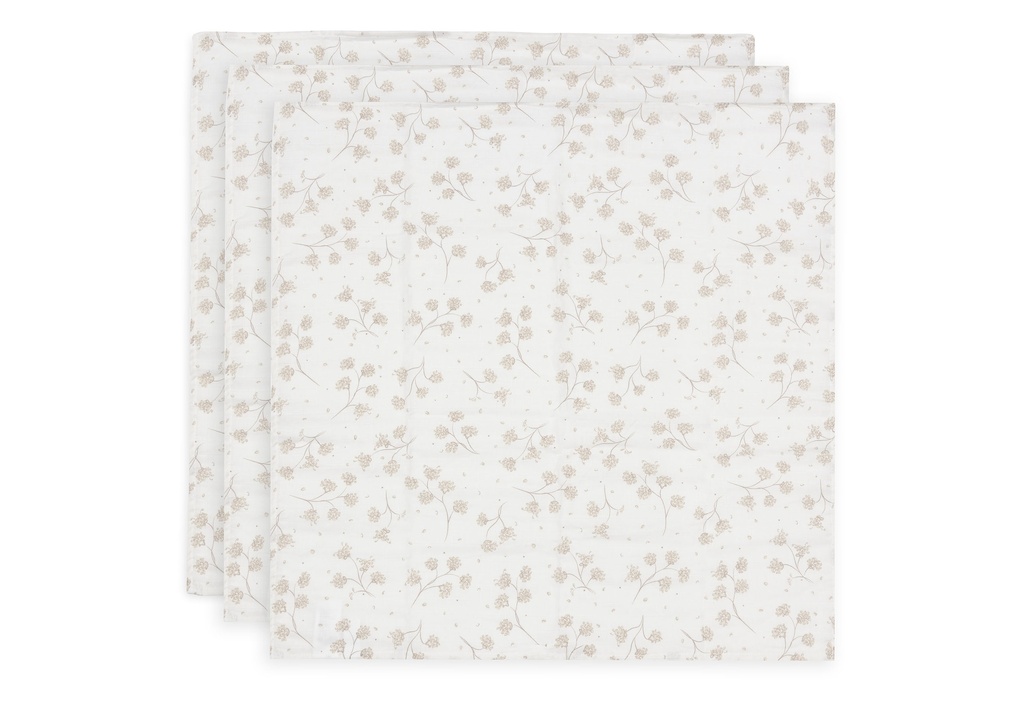 Jollein | Tetra Doek Leafy Dreams 70x70cm 3-pack