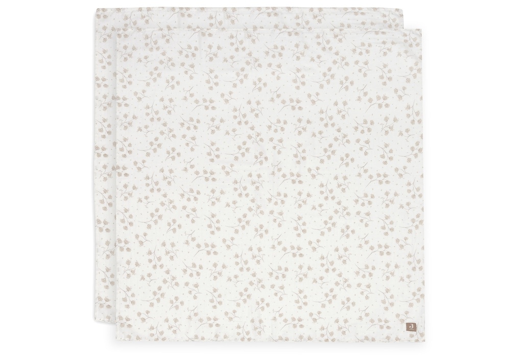 Jollein | Tetra Doek Leafy Dreams 115x115cm 2-pack