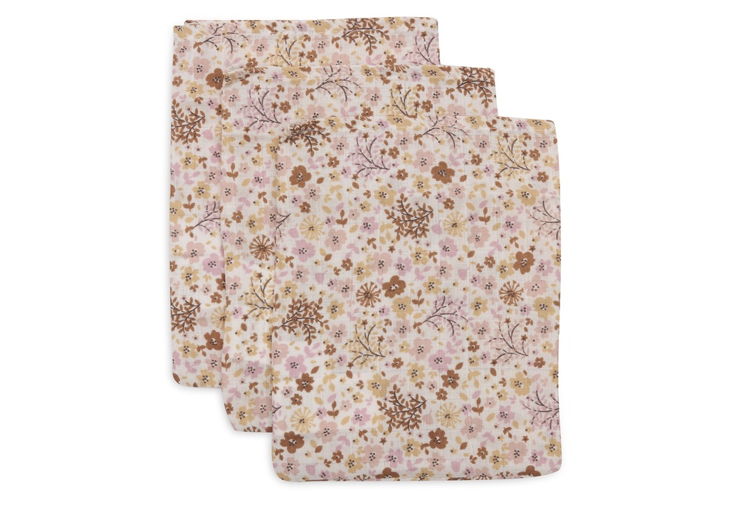 Jollein | Washandje Tetra Flower Fairies 15x20cm 3-pack