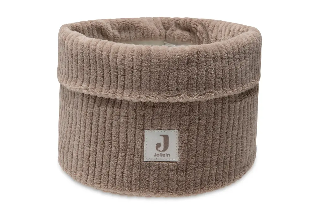 Jollein | Verzorgingsmand Cloudy Rib Milky Coffee Bruin 14x18x18cm