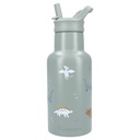 Kidzroom | Drinkfles Small Talk All Over Dino Groen 350ml