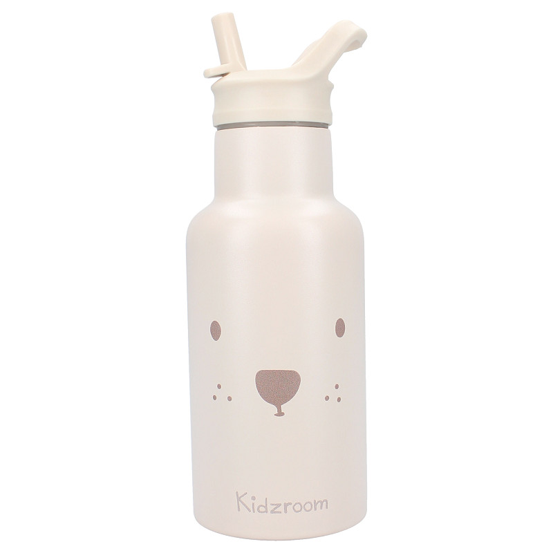 Kidzroom | Drinkfles Beary Excited Beer Ecru 350ml