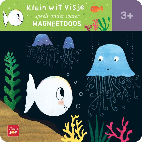Clavis | Educatief Speelgoed Klein Wit Visje Spelen Onder Water Magneetdoos