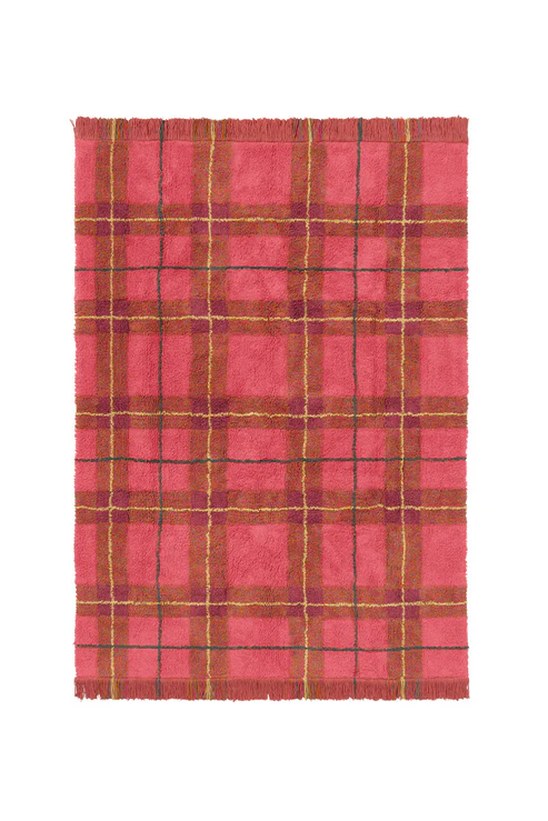 Lorena Canals | Kamertapijt Tartan Vintage Red 90x120cm