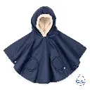 Bemini | Poncho Outdoor Teddy Waterdicht Navy 9-36m