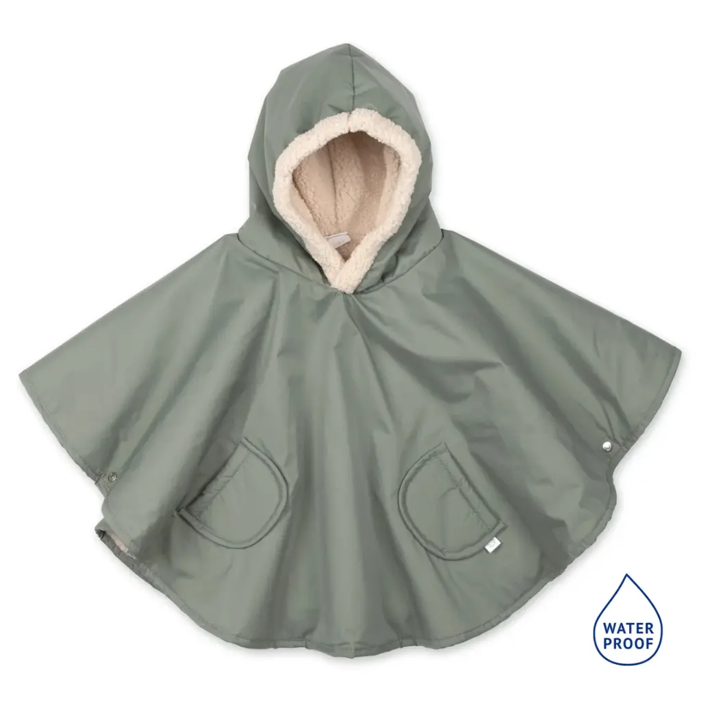Bemini | Poncho Outdoor Teddy Waterdicht Green 9-36m